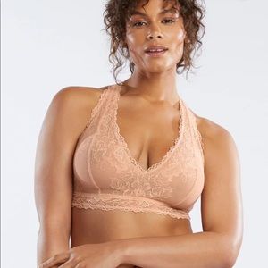 Savage X Fenty Lace Bralette in Peach